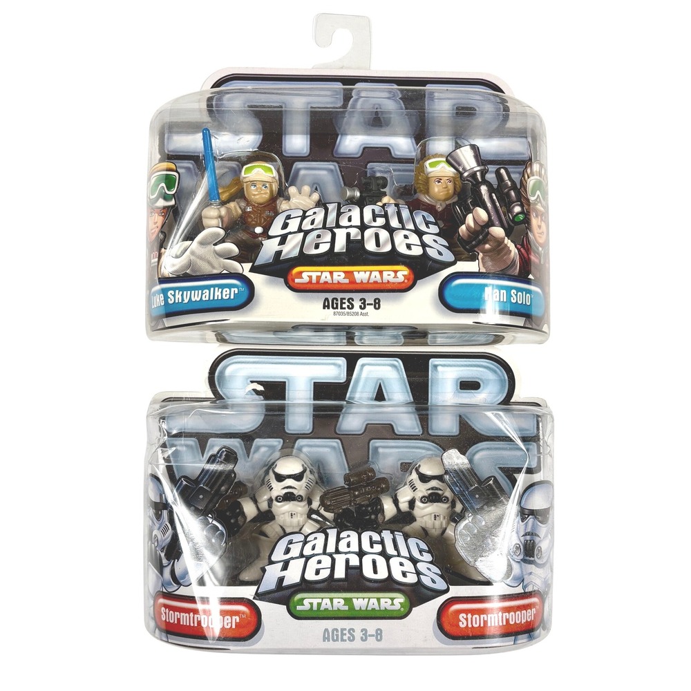 LUKE SKYWALKER HAN SOLO & STORMTROOPERS Star Wars Galactic Heroes Figures
